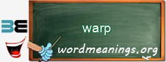 WordMeaning blackboard for warp